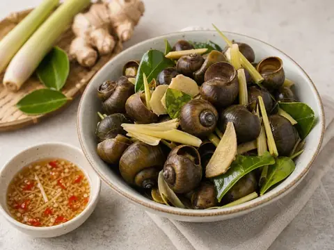 Ốc nấu chín