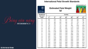 chỉ số siêu âm thai