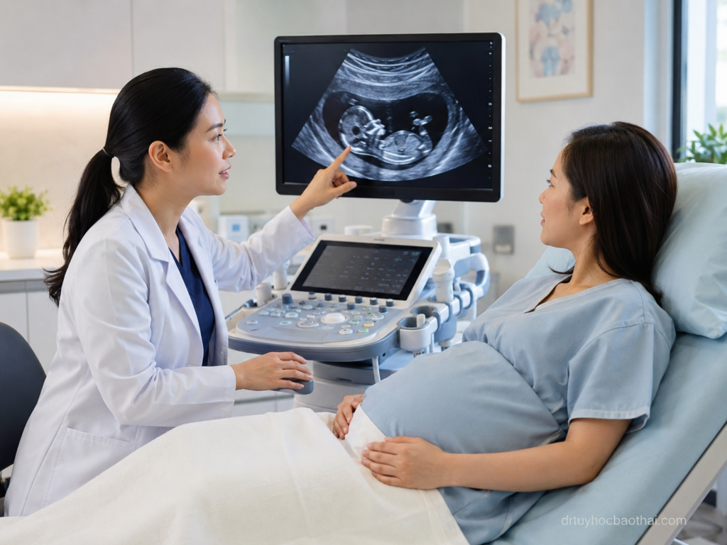 Bác sĩ tư vấn cho mẹ bầu về siêu âm mốc 12 tuần và các nội dung cần kiểm tra trong thai kỳ