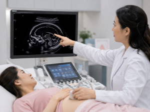 Bác sĩ tư vấn cho mẹ bầu về bất sản thể chai trong siêu âm thai và hình ảnh cấu trúc não thai nhi