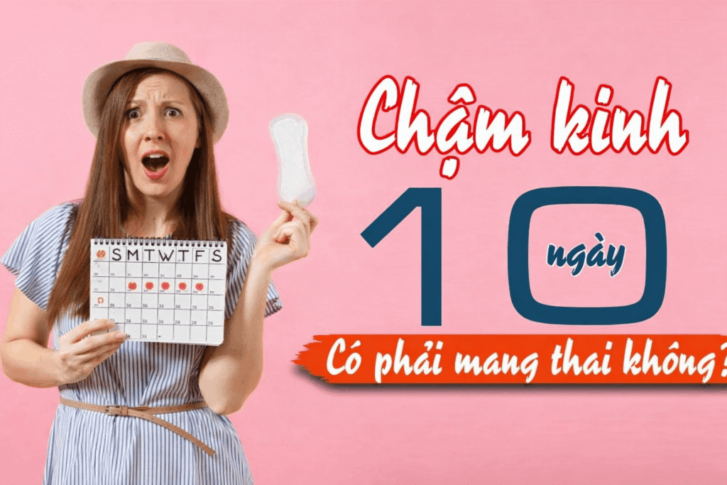 chậm kinh 10 ngày