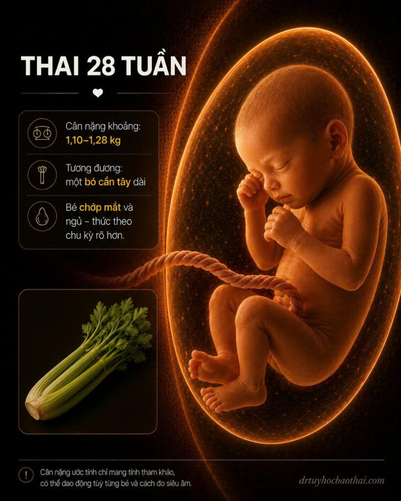 thai 28 tuần
