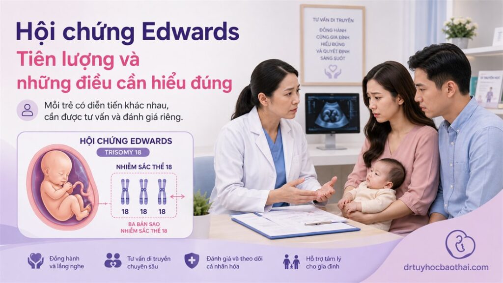 Tư vấn tiên lượng và những điều cần hiểu đúng trong hội chứng Edwards