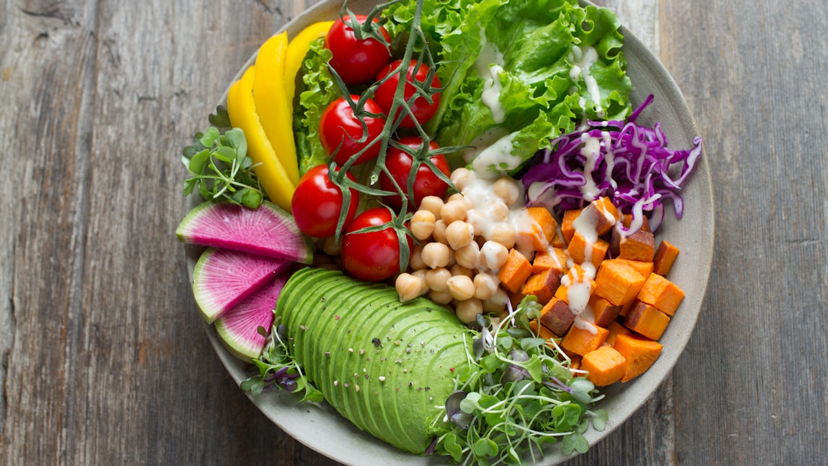Bữa ăn cân đối với rau củ trước khi mang thai