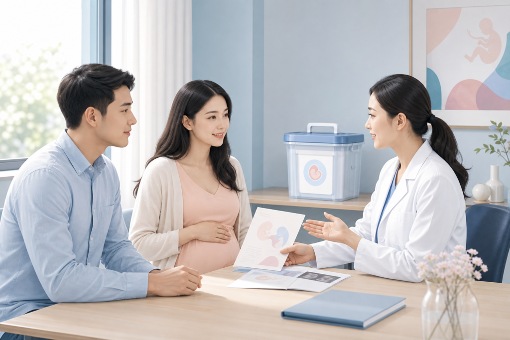 Thai phụ được tư vấn về lưu trữ máu cuống rốn