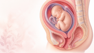 Minh họa giải phẫu tử cung và cổ tử cung trong thai kỳ